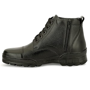 SVPANTHER Mens Side Zip Ankle Leather Boots