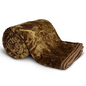 svt velvet floral embossed super soft heavy double bed mink blanket for winter baby pink double lightweight tc - 200
