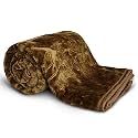 SVT Velvet Floral Embossed Super Soft Heavy Double Bed Mink Blanket for Winter (Baby Pink, Double, lightweight)| TC - 200