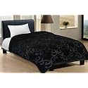 SVT Velvet Floral Embossed Super Soft Heavy Double Bed Mink Blanket for Winter (Grey, Double)| TC - 200