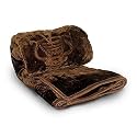 SVT Velvet Floral Embossed Super Soft Heavy Double Bed Mink Blanket for Winter (Baby Pink, Double, lightweight)| TC - 200