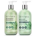 Svvimer Hair Thickening Shampoo and Conditioner - Rosemary Shampoo with Biotin Tea Tree Oil Mint for Thinning Hair - Sulfate Free for Women and Men