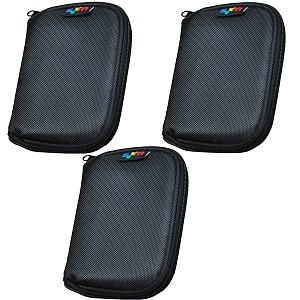 external hard disk pouch for 25inch seagate  western digital  toshiba  sony  usb cable  power bank  mobile charge  earphone  earbuds  case cover portable storage pack 3 black