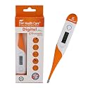 Digital Thermometer for Fever with Flexible Tip | Fast Reading Medical Thermometer with Beep, LCD Display & Auto Shut Off | Body Temperature Checker for Adults & Kids (Pack of 1)
