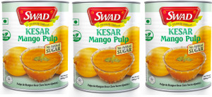 swad kesar mango pulp  no added preservatives  sugar 2550 g