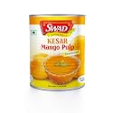 SWAD Kesar Mango Pulp Tin, Sweetened, & Natural Aamras Tin with No Added Preservatives - 850g