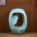 Kamal Buddha Water Fountain Big Size|3 Feet Kamal Buddha Fountain with LED Lighting for Outdoor|Water Fountain for Home & Garden (Beige, 3 Feet),Resin