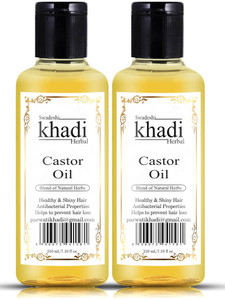 SWADESHI KHADI HERBAL Castor Oil with Blend