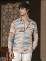 SWAGHOSH Men Regular Fit Printed Spread Collar