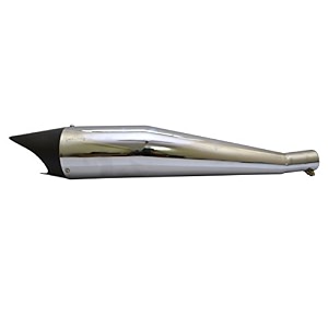swagman - dd-swe-0261 shark ceramic-wool exhaust for royal enfield thunderbird chrome and black