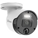 Swann NVR Add-On Security Camera for Wired PoE NVR CCTV Recorders, 4K Ultra HD Video, Indoor/Outdoor Surveillance, Sensor Lights, Color Night Vision, Heat & Motion Detection, 875WLB