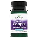 Swanson Copper Tablets, Chelated Copper Supplement, 2 mg, 300 Count