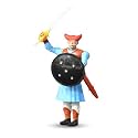 Swarajyache Shiledar - The True Super Hero - 6 Inch Tall Action Figure with Accessories (Mawala - Old, Blue)