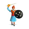 Swarajyache Shiledar - The True Super Hero - 6 Inch Tall Action Figure with Accessories (Subhedar - Old, Blue)