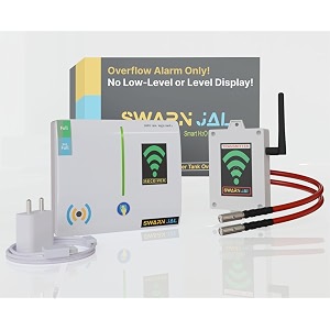 swarn jal model wl-o-al 2f wireless water tank overflow alarm with range up to 2 floors 100 meter brass sensors one year complete warrantypatented technology
