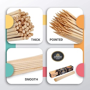 4 inch-3mm 240 wooden bamboo skewers  bamboo skewers for grill  barbeque sticks