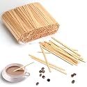 Disposable Birchwood Coffee/Tea Stirrer Sticks | Bamboo Stirrer | Beverage Stirrer | Craft Stick with Round End || (750, 5.5 in)