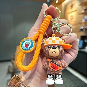 cartoon characters anti-rust premium adorable silicon keychains accessories with metal hook amp charm purse for kids gifts for men women boys amp girls