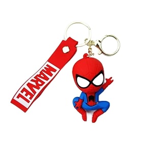 swasti resin and craft cartoon characters anti-rust premium adorable silicon keychains accessories with metal hook amp charm purse for kids gifts for men women boys amp girls spiderman