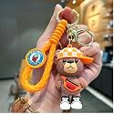 Cartoon Characters Anti-Rust Premium Adorable Silicon Keychains Accessories with Metal Hook &amp; Charm Purse for Kids Gifts for Men, Women, Boys &amp; Girls
