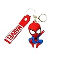 Swasti Resin and Craft Cartoon Characters Anti-Rust Premium Adorable Silicon Keychains Accessories with Metal Hook &amp; Charm Purse for Kids Gifts for Men, Women, Boys &amp; Girls (spiderman)