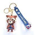 Cartoon Characters Anti-Rust Premium Adorable Silicon Keychains Accessories with Metal Hook &amp; Charm Purse for Kids Gifts for Men, Women, Boys &amp; Girls