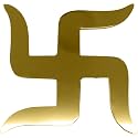 Swastik (Brass, 6 Inches)