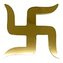 Swastik (Brass, 6 Inches)