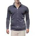 Sweaters for Men Cardigan Sweatshirt Hoodless Zip Up Jacket High Neck Lightweight Sueter Para Hombres