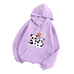 Sweatshirt for Women Cartoon Graphic Drawstring Thermal