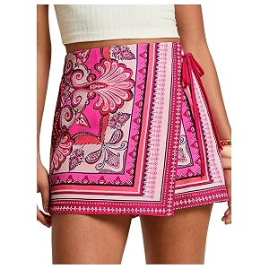 SweatyRocks Womens Boho Mini Skirts Floral Shorts