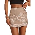 SweatyRocks Women39s Boho Mini Skirts Floral Shorts