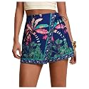 SweatyRocks Women39s Boho Mini Skirts Floral Shorts