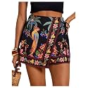 SweatyRocks Women39s Boho Mini Skirts Floral Shorts