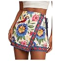 SweatyRocks Women39s Boho Mini Skirts Floral Shorts