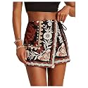 SweatyRocks Women39s Boho Mini Skirts Floral Shorts