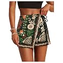 SweatyRocks Women39s Boho Mini Skirts Floral Shorts