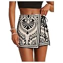 SweatyRocks Women39s Boho Mini Skirts Floral Shorts