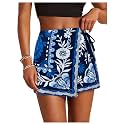 SweatyRocks Women39s Boho Mini Skirts Floral Shorts