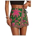 SweatyRocks Women39s Boho Mini Skirts Floral Shorts