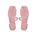 SweatyRocks Women39s PU Leather Open Square Toe