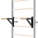 Adjustable Dip Bar Attachment for Swedish Ladder | Non-Slip Double-Bar Handles | Heavy Duty Parallel Bars | Quick-Install Dip Bars Height & Width Adjustable, Only Dip Bar Attachment
