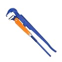 WADFOW Swedish Pattern Type A pipe Wrench: Size 1 1/2" with 55 mm Max Jaw Opening, 15 inch x 90 Degree Angle Corner Pipework, Red Lacquered Finish