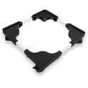 Sweese Adjustable Top Load Washing Machine Stand Washing Machine Stands Fridge Stand Refrigerator Trolley Washing Machine Trolley Capacity 140 Kg Min-16.5x19.5 Max-25.5x32 (Black)