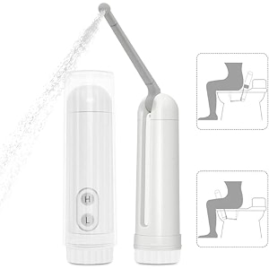 sweese ice cream bowl silicone portable jet spray for travel with adjustable nozzle amp high low spray mode  travel friendly handheld bidet spray  travel amp toilet essentials  easy to use