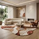 SWEET HOMES Handwoven Shaggy Abstract Area Rug