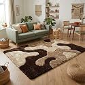 SWEET HOMES Handwoven Shaggy Fluffy Area Rug