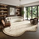 SWEET HOMES Rug for Bedroom Handwoven Shaggy