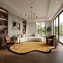 SWEET HOMES Yellow Carpet for Living Room