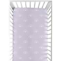 Sweet Jojo Designs Fitted Baby Crib Sheets (Purple and White Boho Rainbow) for Boys or Girls, Infant Nursery, Toddler Room - Standard Size (Lavender, Bohemian, Celestial, Sky, Nature, Shabby Chic)
